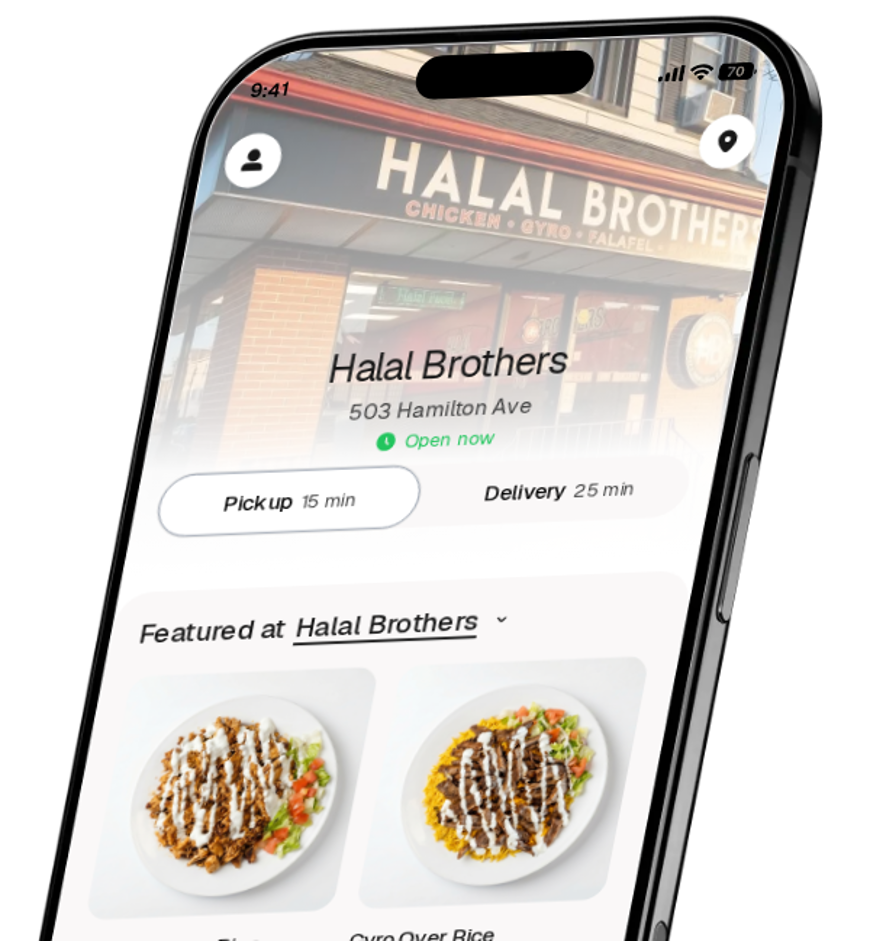 Halal Brothers app preview